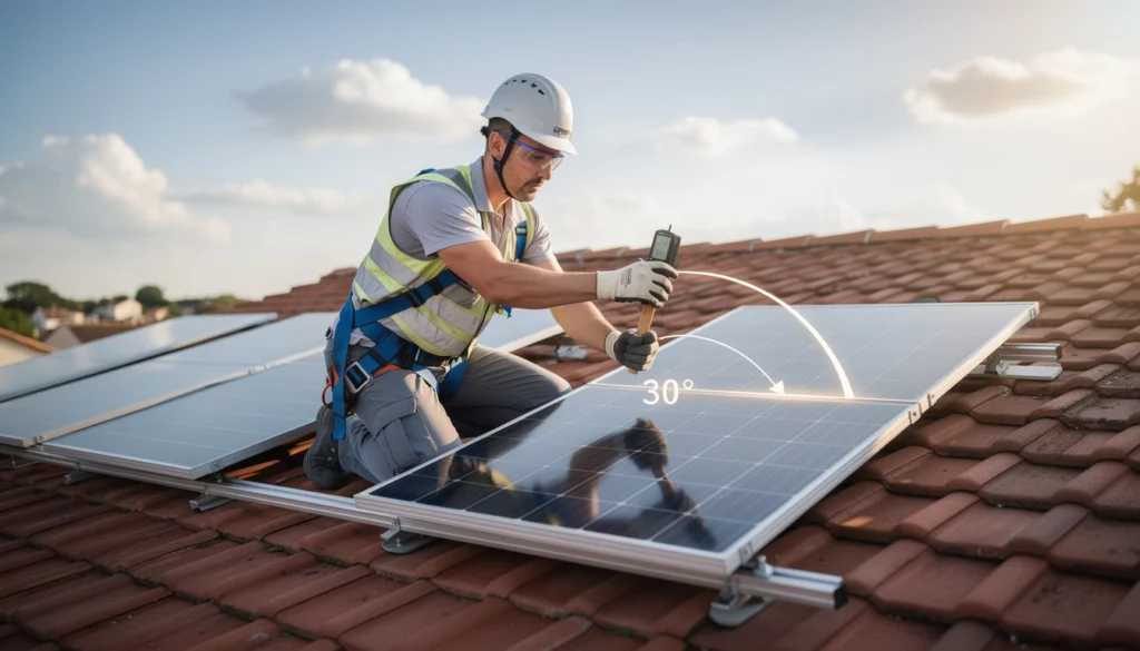 positionnement des panneaux solaires